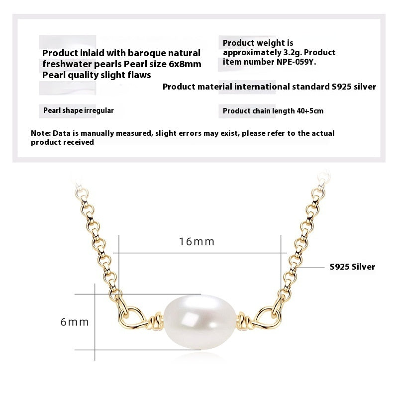 Versatile Double-layer Twin Natural Freshwater Pearl Necklace