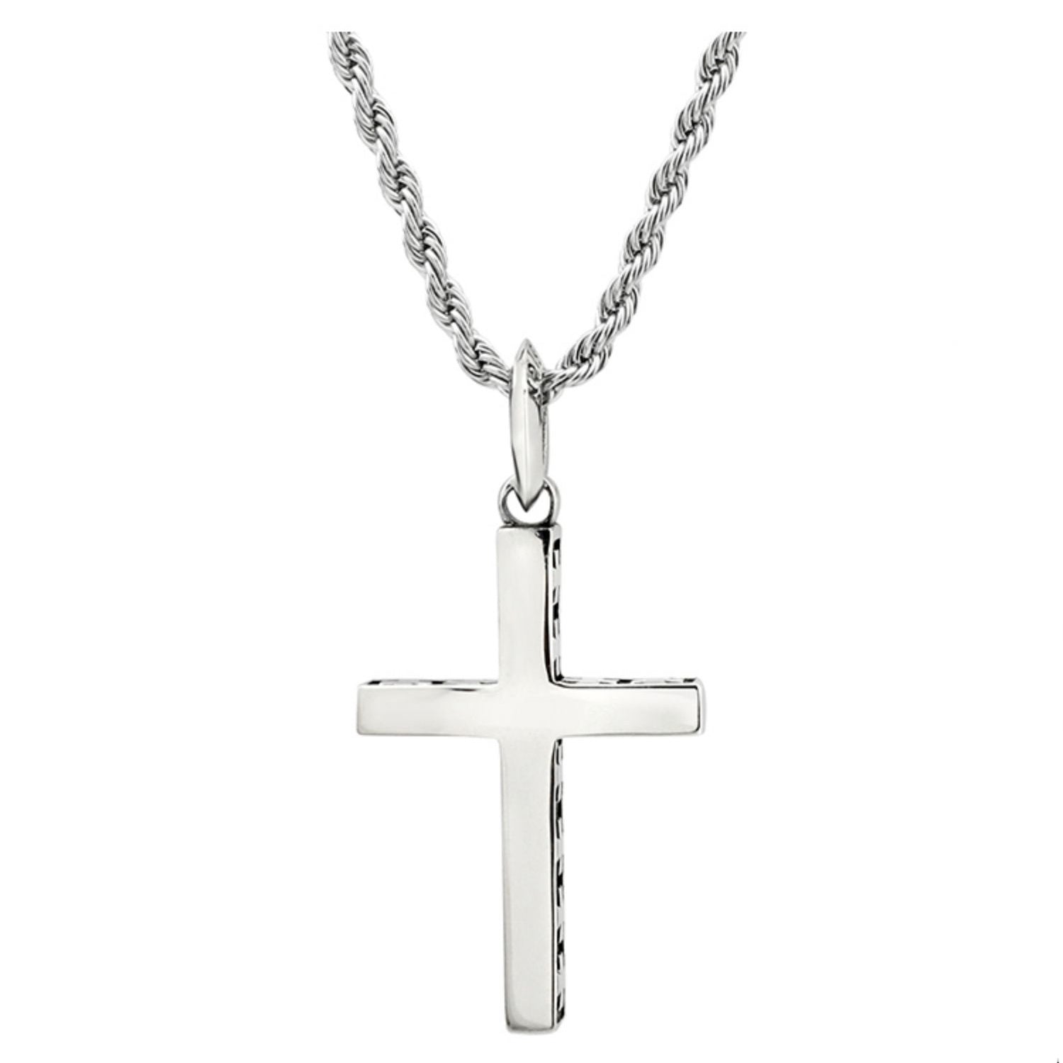 Hip Hop Versatile Silver Cross Necklace