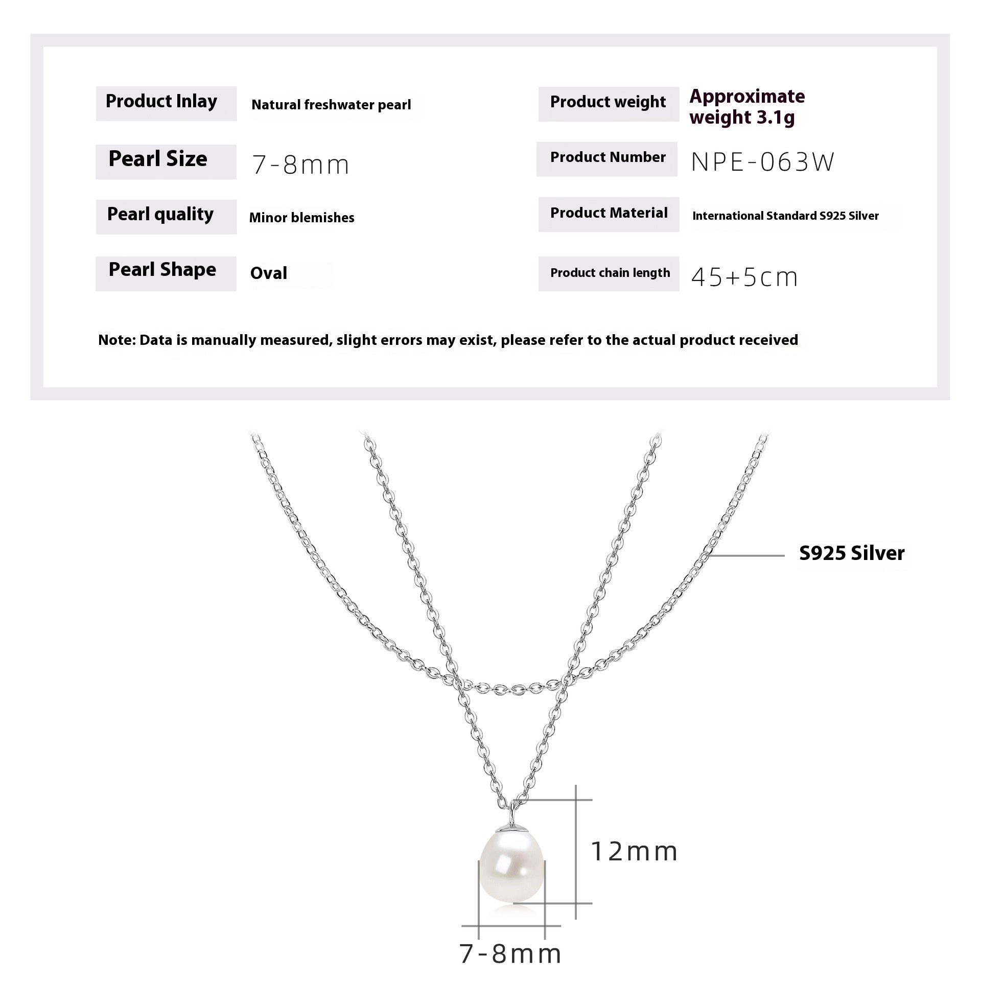 Versatile Double-layer Twin Natural Freshwater Pearl Necklace