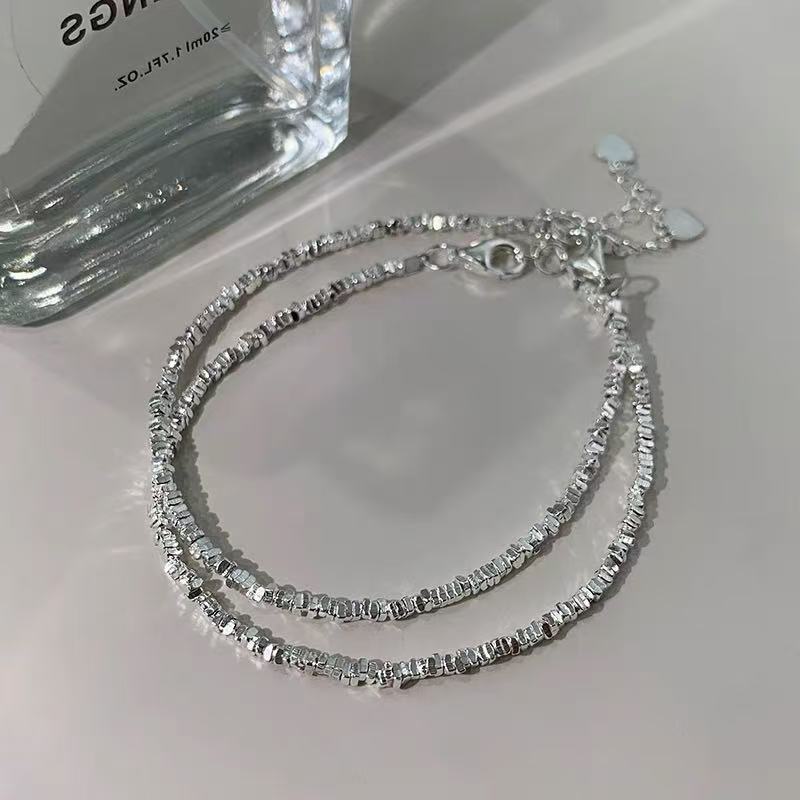 925 Silver-plated Broken Silver Bracelet Light Luxury
