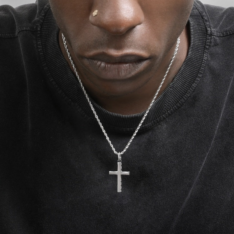 Hip Hop Versatile Silver Cross Necklace