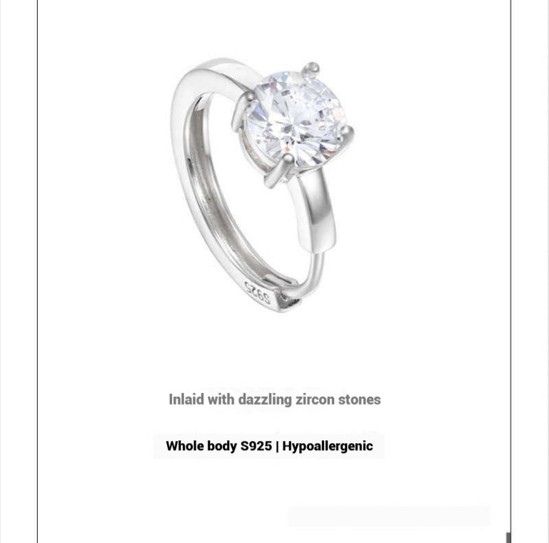 S925 Sterling Silver Diamond Earrings For Men And Women