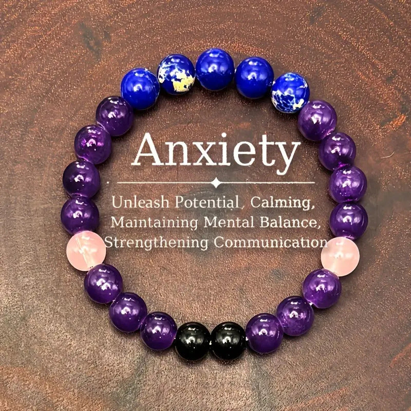 Natural Amethyst Tiger Eye Turquoise Bracelet