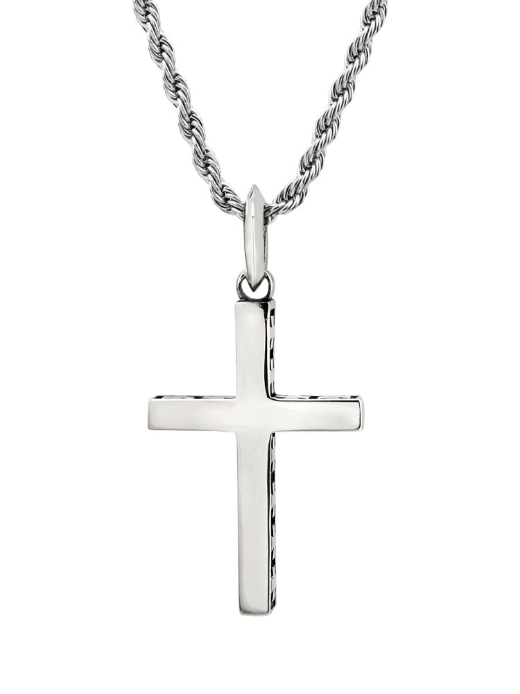 Hip Hop Versatile Silver Cross Necklace