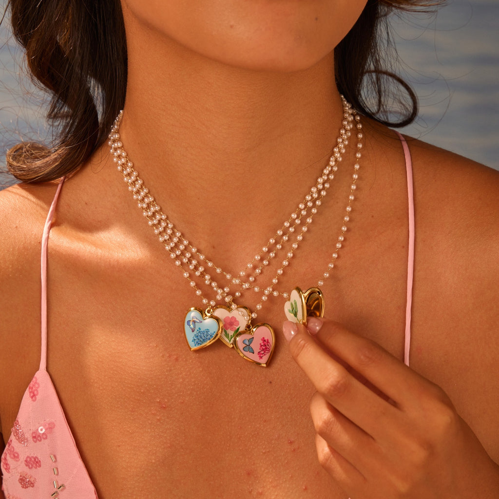 Ins Fashion Love Photo Box Stainless Steel Necklace