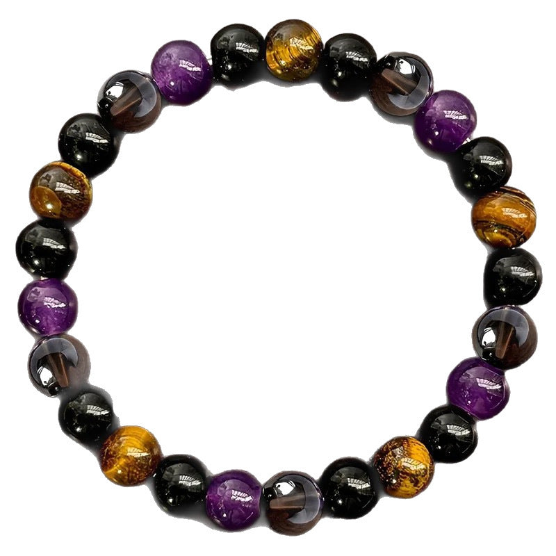 Natural Amethyst Tiger Eye Turquoise Bracelet