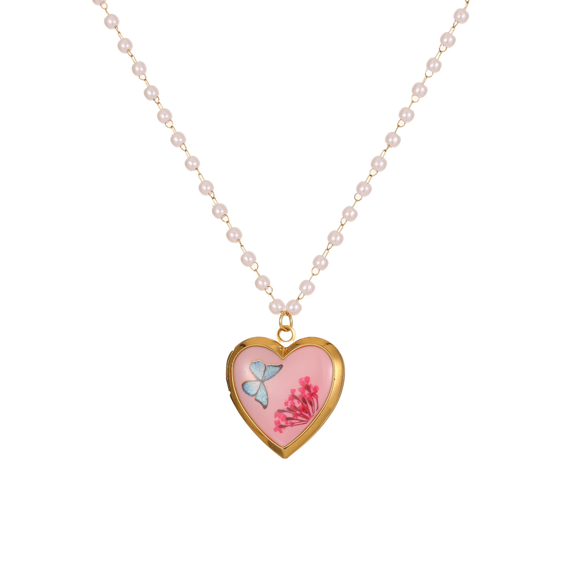 Ins Fashion Love Photo Box Stainless Steel Necklace