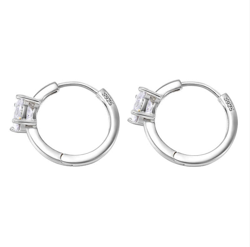 S925 Sterling Silver Diamond Earrings For Men And Women