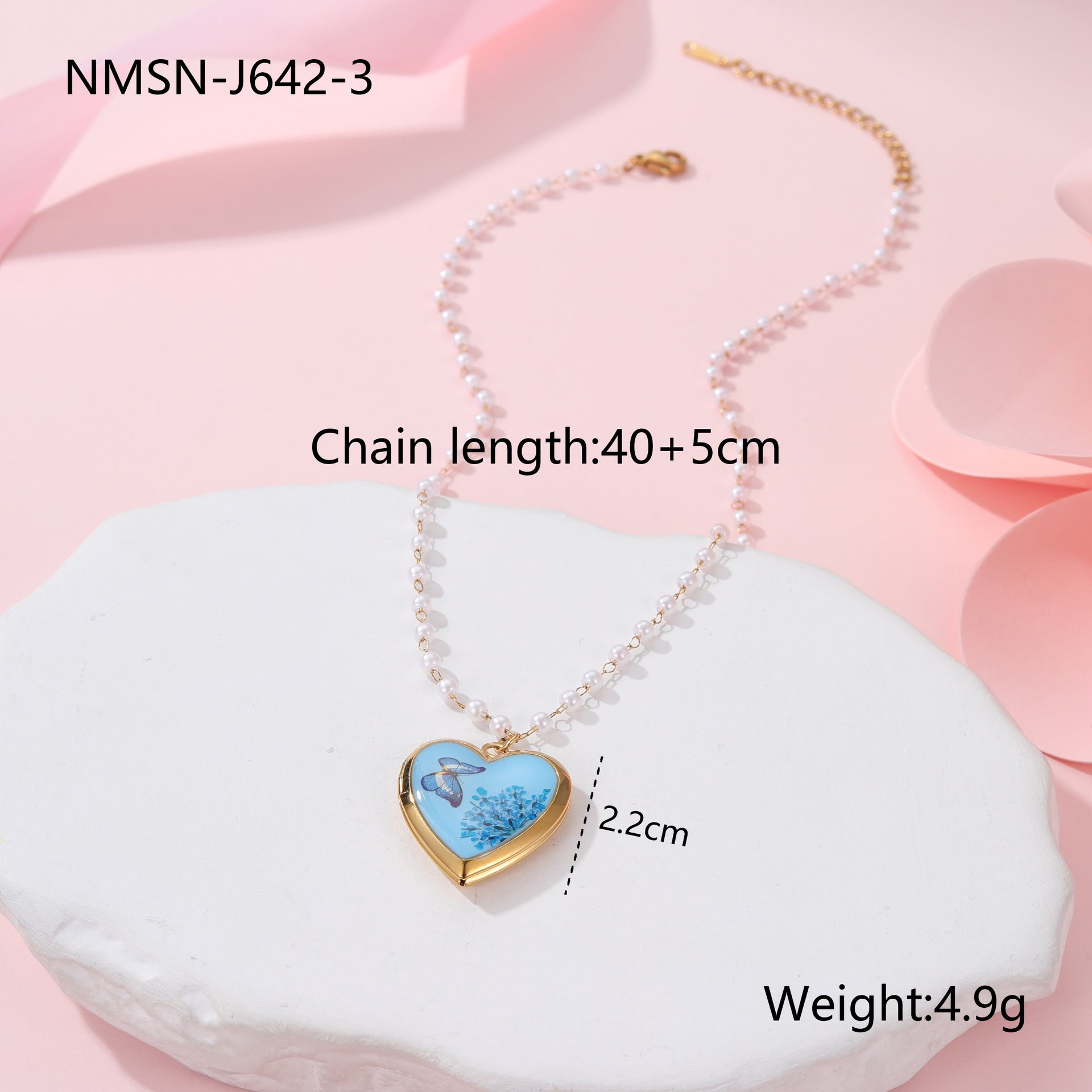 Ins Fashion Love Photo Box Stainless Steel Necklace